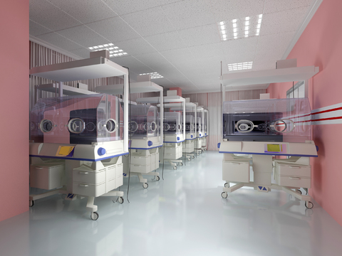 Modern Hospital Infant Intensive Care Unit