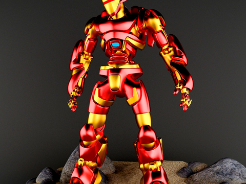 Modern Iron Man Art Toy Hand Free