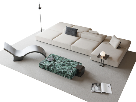 Sofa Coffee Table Combination Leisure Sofa