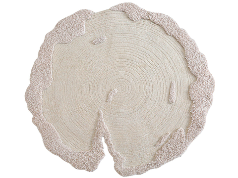 Cream Style round carpet lambskin carpet