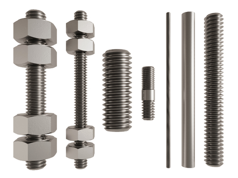 Screw Threaded Rod Nut Bolt