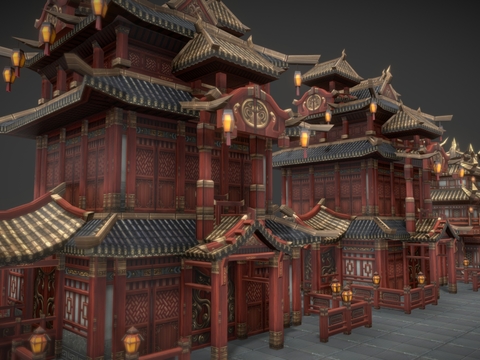 Chinese style pavilions