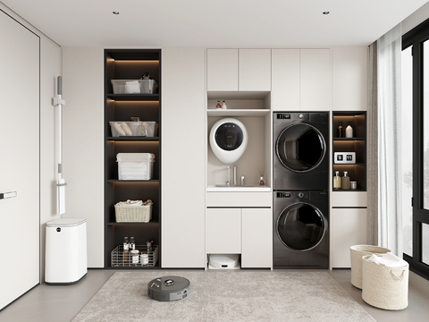 Modern Laundry Washing Room