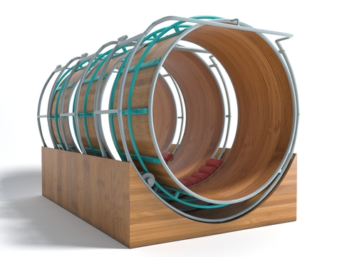 Wooden rotating drum sports equipment