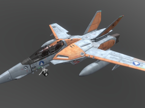 Sci-fi fighter plane