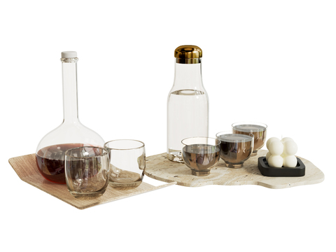 Glass Cup Kettle Wine Bottle