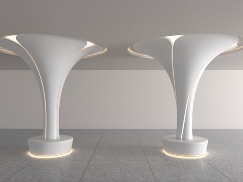 Modern Glow Pillar Twisted Cylinder