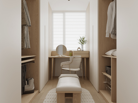 Cream cloakroom
