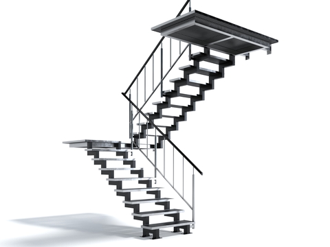 hanging stair step ladder escalator steps