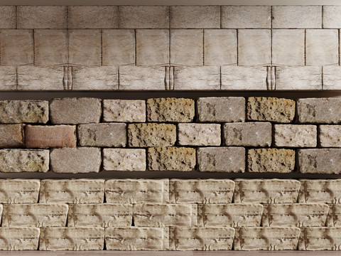 Enclosure stone wall stone block wall brick wall