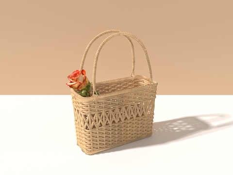 Rattan Small Flower Basket Storage Basket