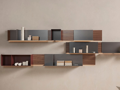 MDF Italia Wall Cabinet Hanging Cabinet Bookshelf