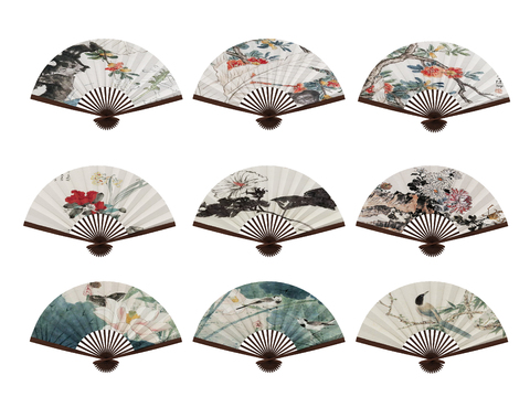 New Chinese Folding Fan Paper Fan