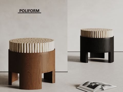 poliform stool round stool low stool