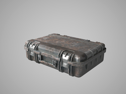 Industrial wind metal luggage