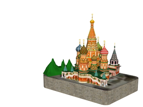 Western-style church St. Basil's Cathedral