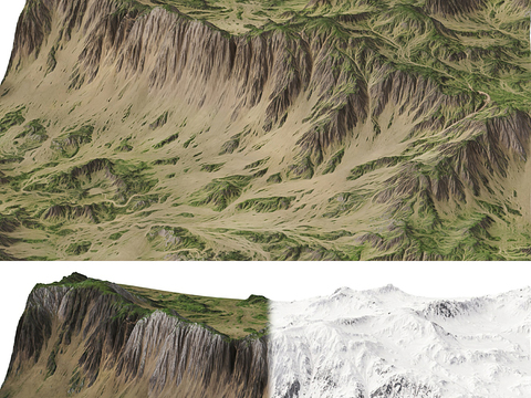 mountain terrain hillside