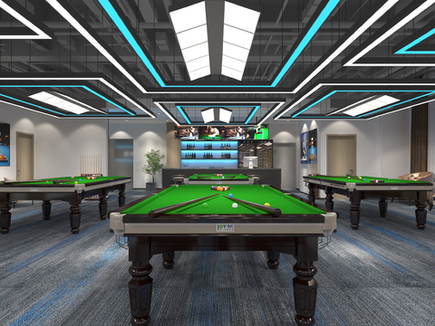 Modern Billiard Room Billiard Hall