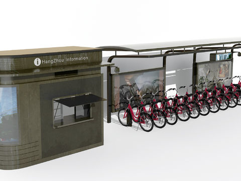 Bicycle parking shed