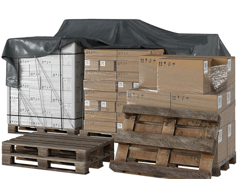 Logistics transportation packing box logistics wooden pallet goods express box