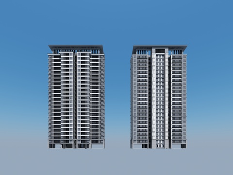 High-rise residential district residential small house