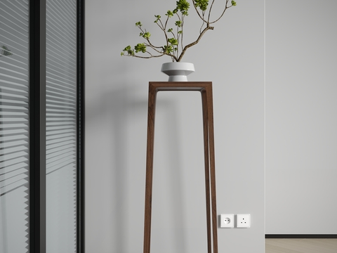 Neo-Chinese Style flower stand potted plant