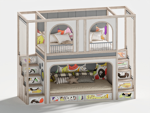 Modern kids Bed Bunk Bed