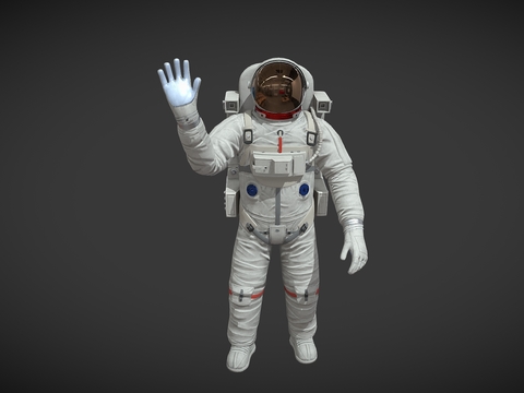 Science and Technology Astronaut Astronaut Waving Posture