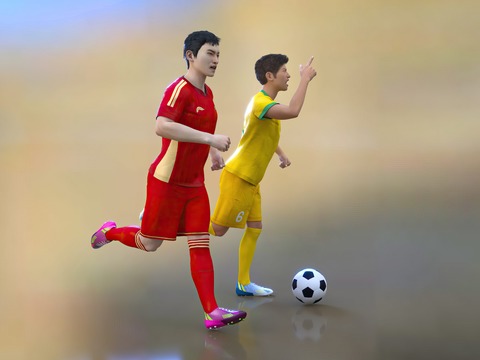 play football male athlete