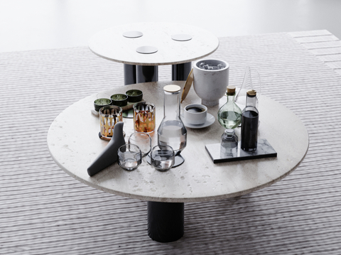 Modern Coffee Table Ornaments Wine Set Coffee Drink