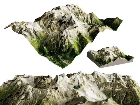 Mountains, mountains, mountains, mountains, peaks, topography and geomorphology