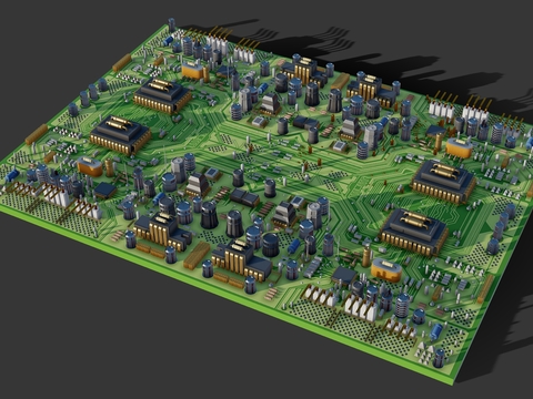 Science and technology sense circuit board CPU computer motherboard electronic devices