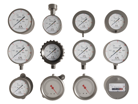 Pressure gauge barometer pipe fittings