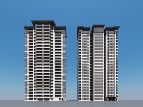 High-rise residential district residential small house