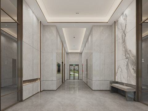 modern elevator hall