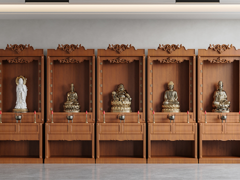 Chinese-style Buddhist Nacorn Cabinet