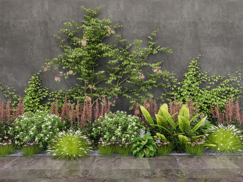 flowers, grass, bushes, green plants