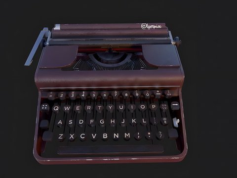 Old typewriter keyboard