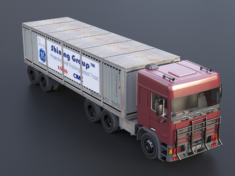 Container truck transporter large truck heavy truck