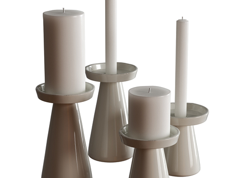 Candlestick lamp candle