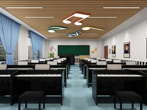 Modern Piano Classroom