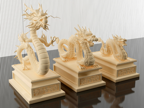 Sculpture Dragon Ornaments