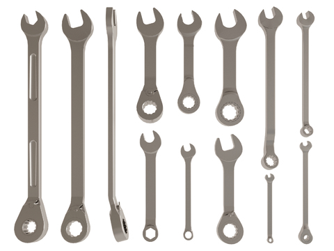 Modern wrench hardware tools maintenance equipment loose spanner