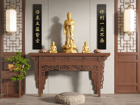 New Chinese-style Buddhist Cabinet Sacrifice Platform