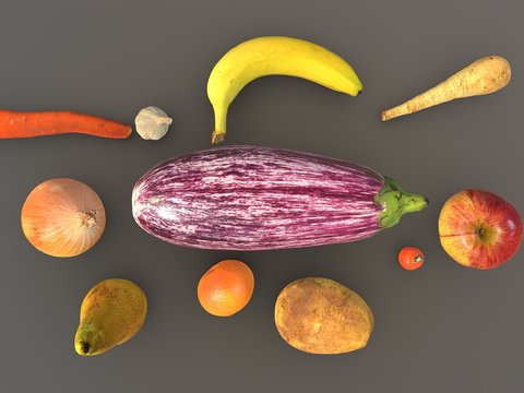 Fruit Vegetable Eggplant Carrot