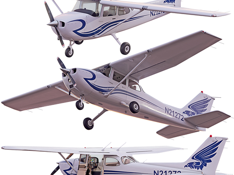 Cessna 172 Light Aircraft Helicopter