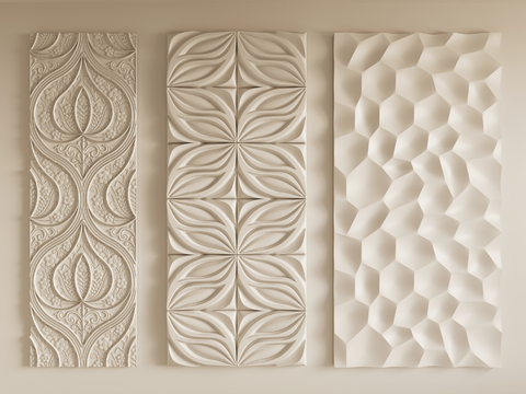 Cream Style Panel three-dimensional Panel texture wall