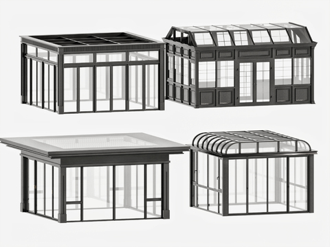 Modern sun room glass room