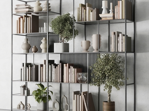 Metal Shelf Bookshelf