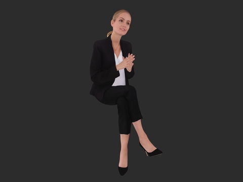 Modern Sitting Posture Ladies Workplace Ladies